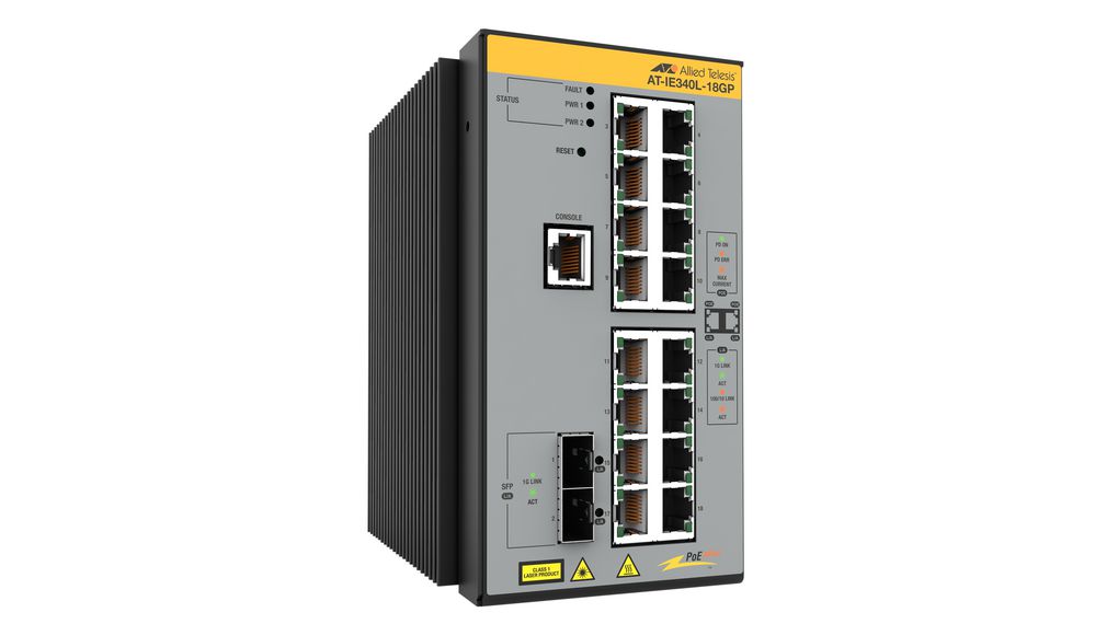 PoE Switch, Layer 3 Managed, 1Gbps, 240W, RJ45 Ports 16, PoE Ports 16